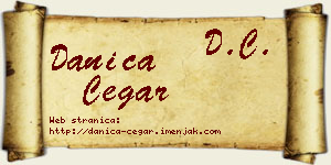 Danica Čegar vizit kartica